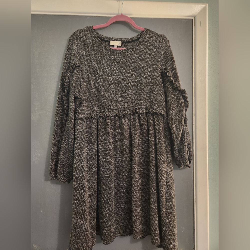 Anthropologie gray sweater dress